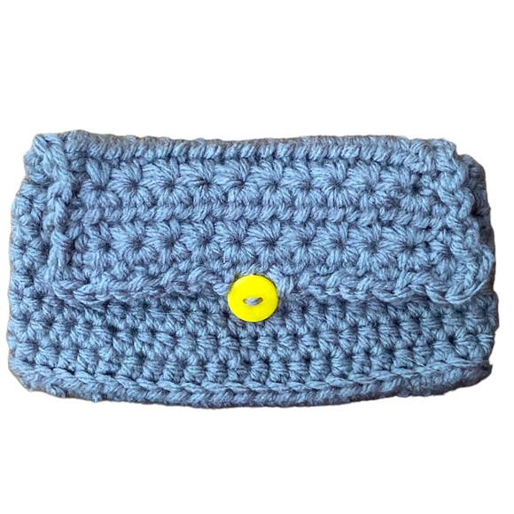 Hand Crafted Accessories - Handcrafted Gray Glasses Case Accessory Pouch